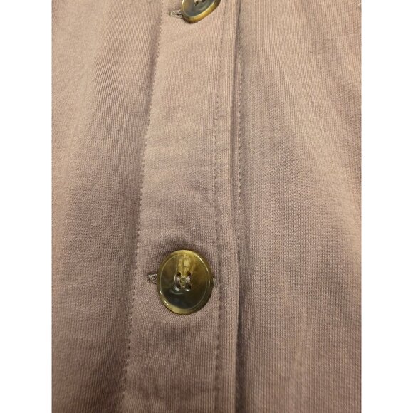 Torrid Womens Button-Up Collared Shirt Jacket Size 5X Dusty Mauve Shacket Warm - Picture 7 of 9
